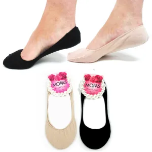 2 Pairs Womens Ladies No Show Foot Cover Liner Now Show Low Cut Socks !
