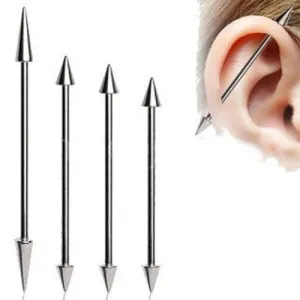 316L Surgical Steel Industrial Barbell by Fashion Hut Jewelry