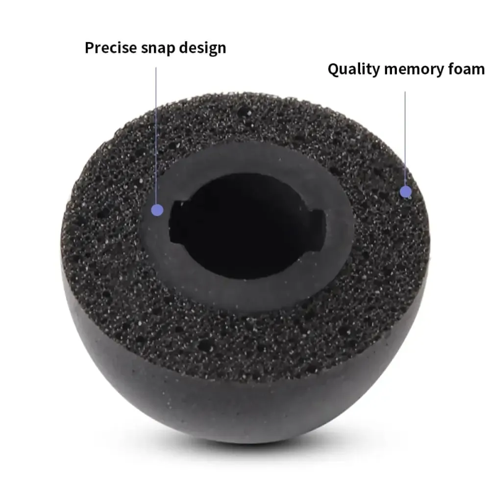 Anti-slip Memory Foam Ear Tips for Beats Studio Buds, B&o Beoplay E8 3rd Gen E8 2.0 E8 Sport Earphone