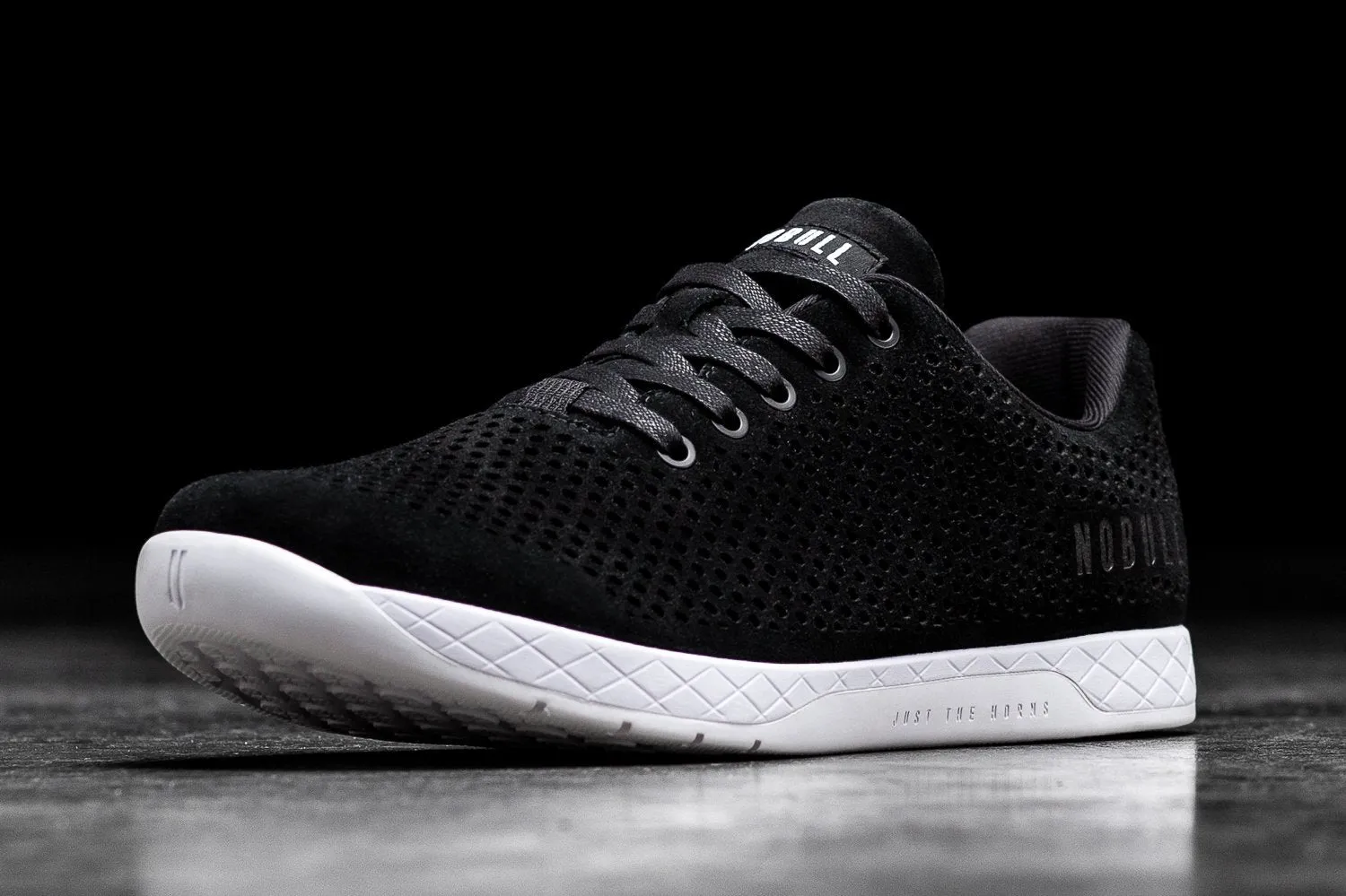 BLACK WHITE SUEDE TRAINER (MEN'S)