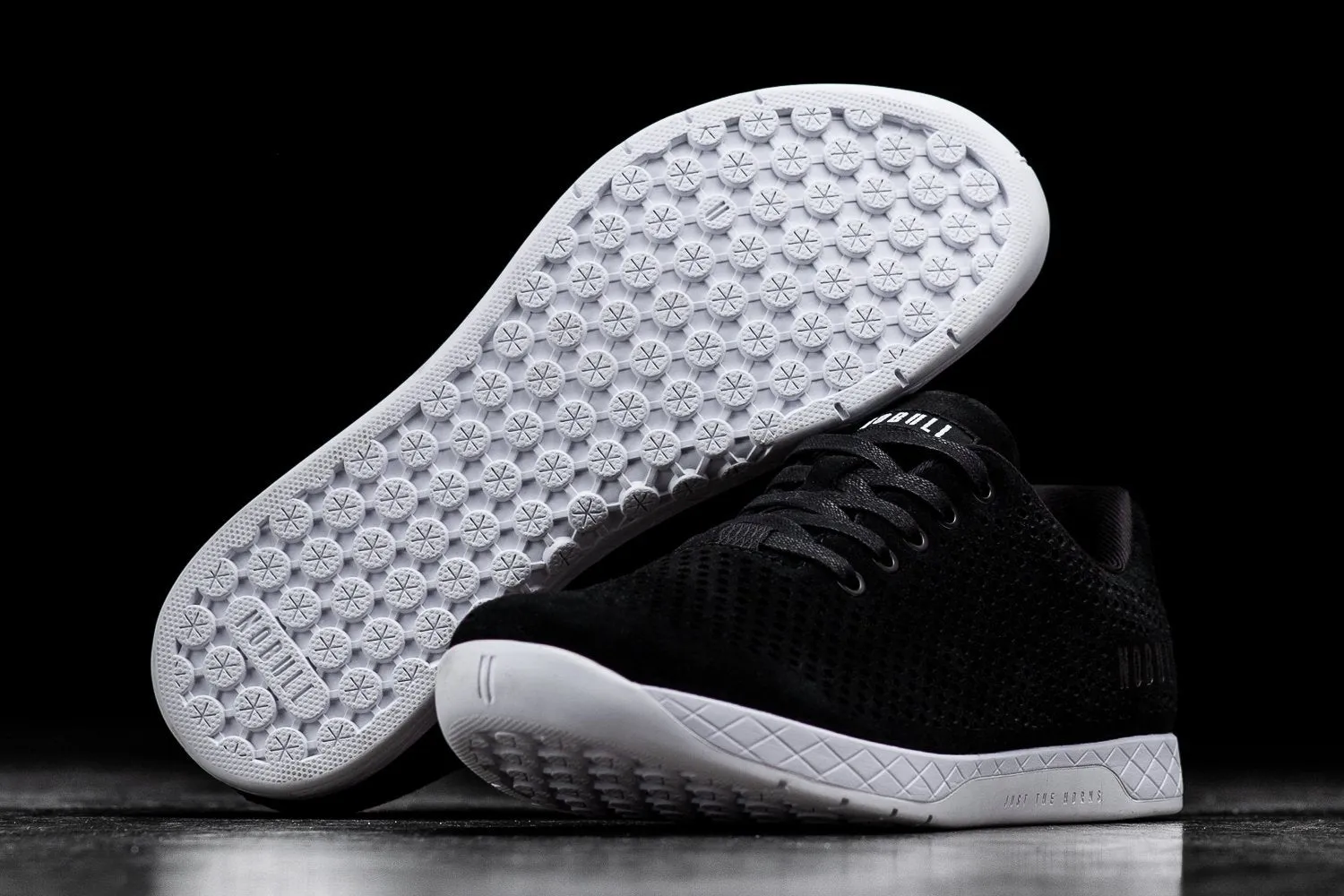 BLACK WHITE SUEDE TRAINER (MEN'S)