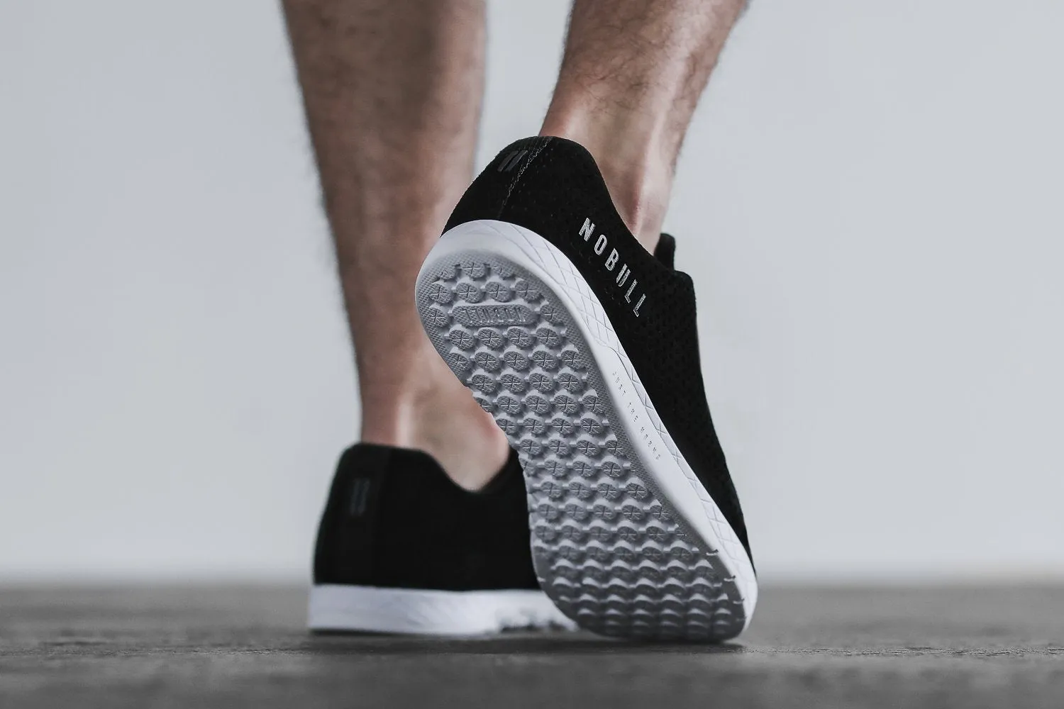BLACK WHITE SUEDE TRAINER (MEN'S)