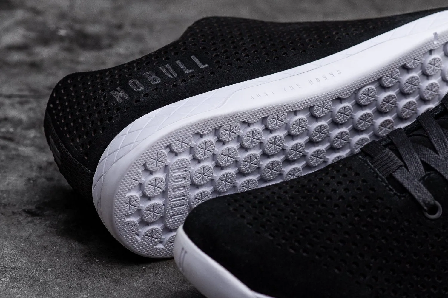 BLACK WHITE SUEDE TRAINER (MEN'S)