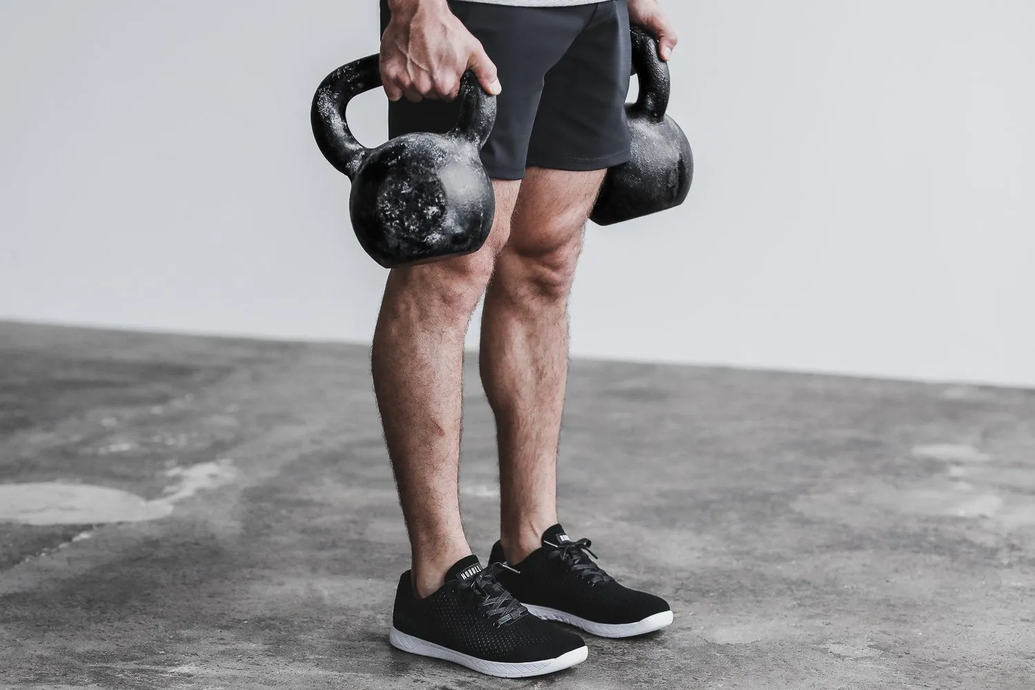 BLACK WHITE SUEDE TRAINER (MEN'S)
