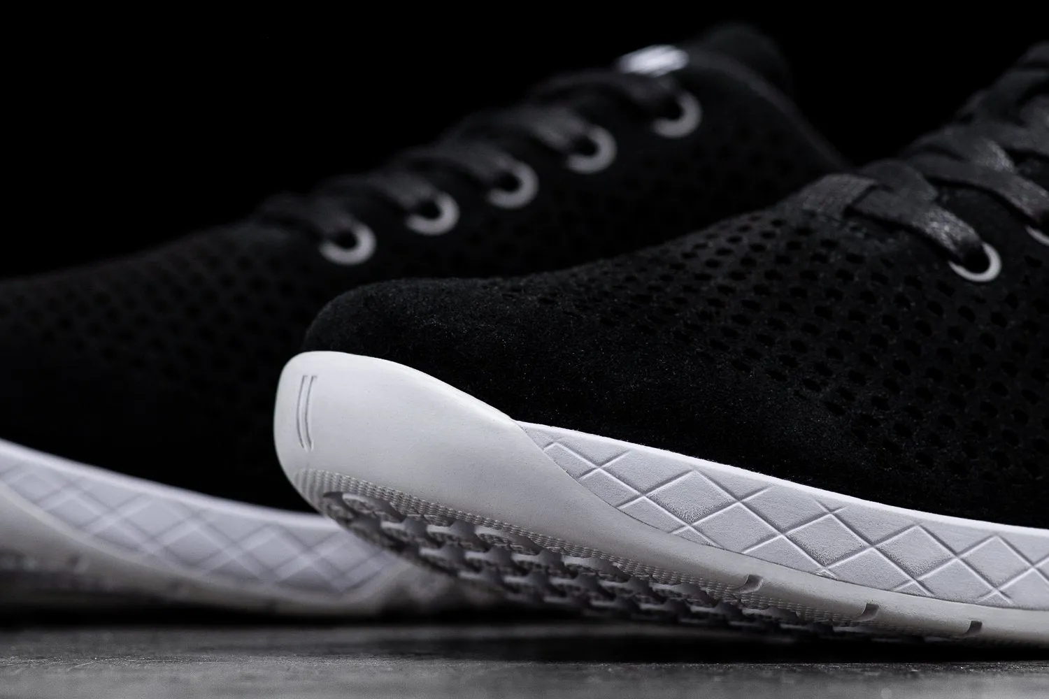 BLACK WHITE SUEDE TRAINER (MEN'S)