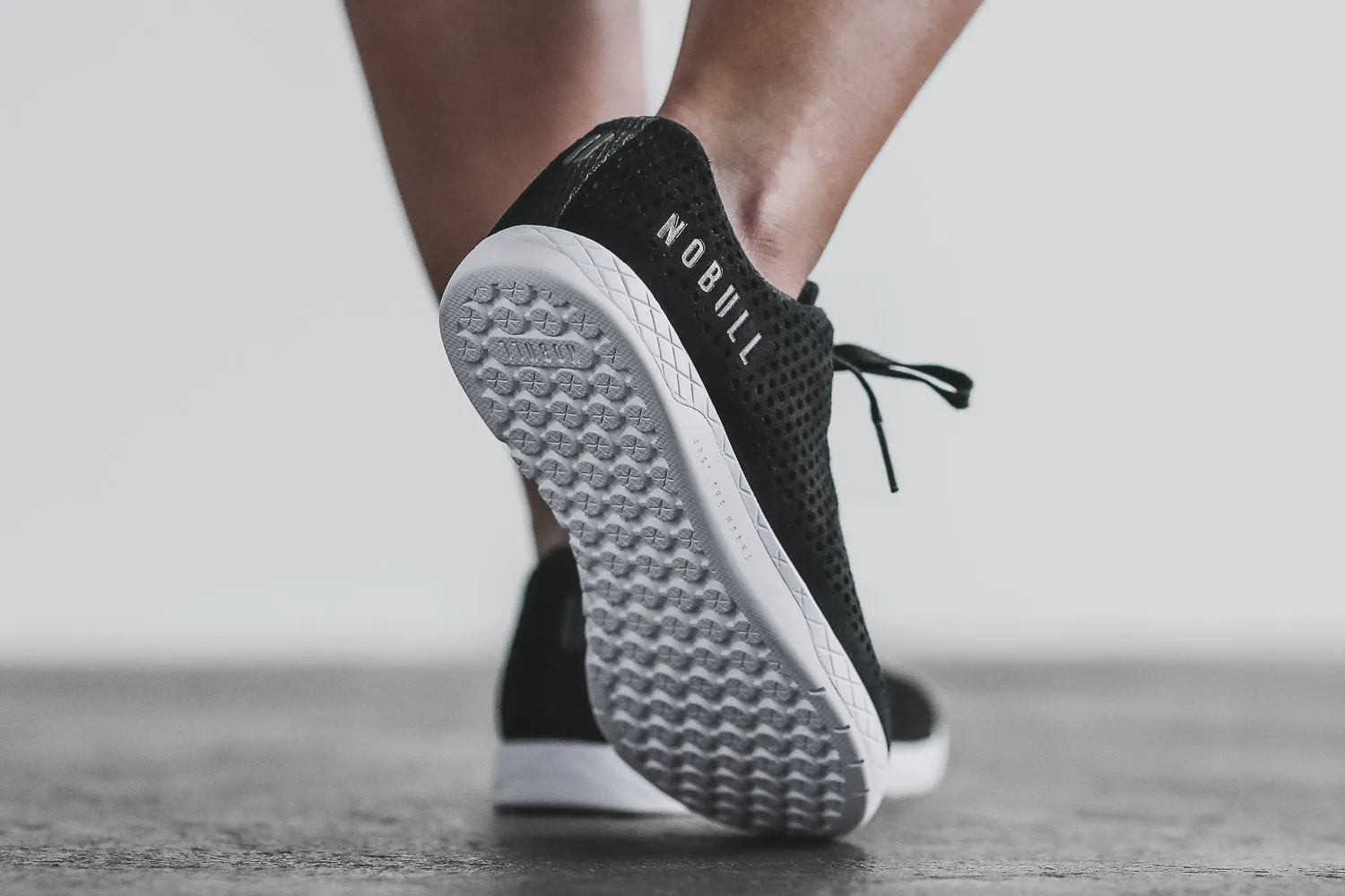 BLACK WHITE SUEDE TRAINER (WOMEN'S)