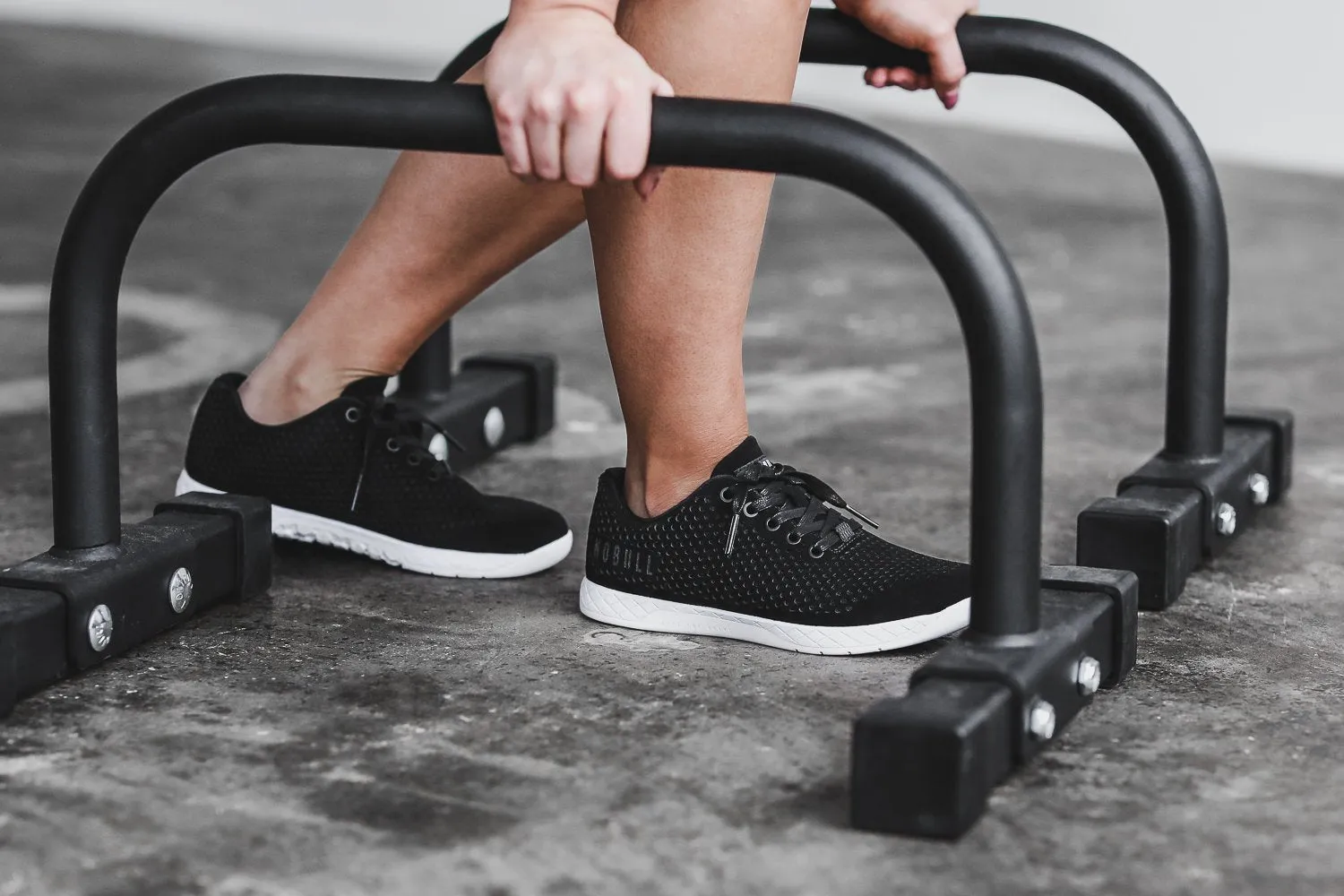 BLACK WHITE SUEDE TRAINER (WOMEN'S)