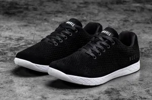 BLACK WHITE SUEDE TRAINER (WOMEN'S)