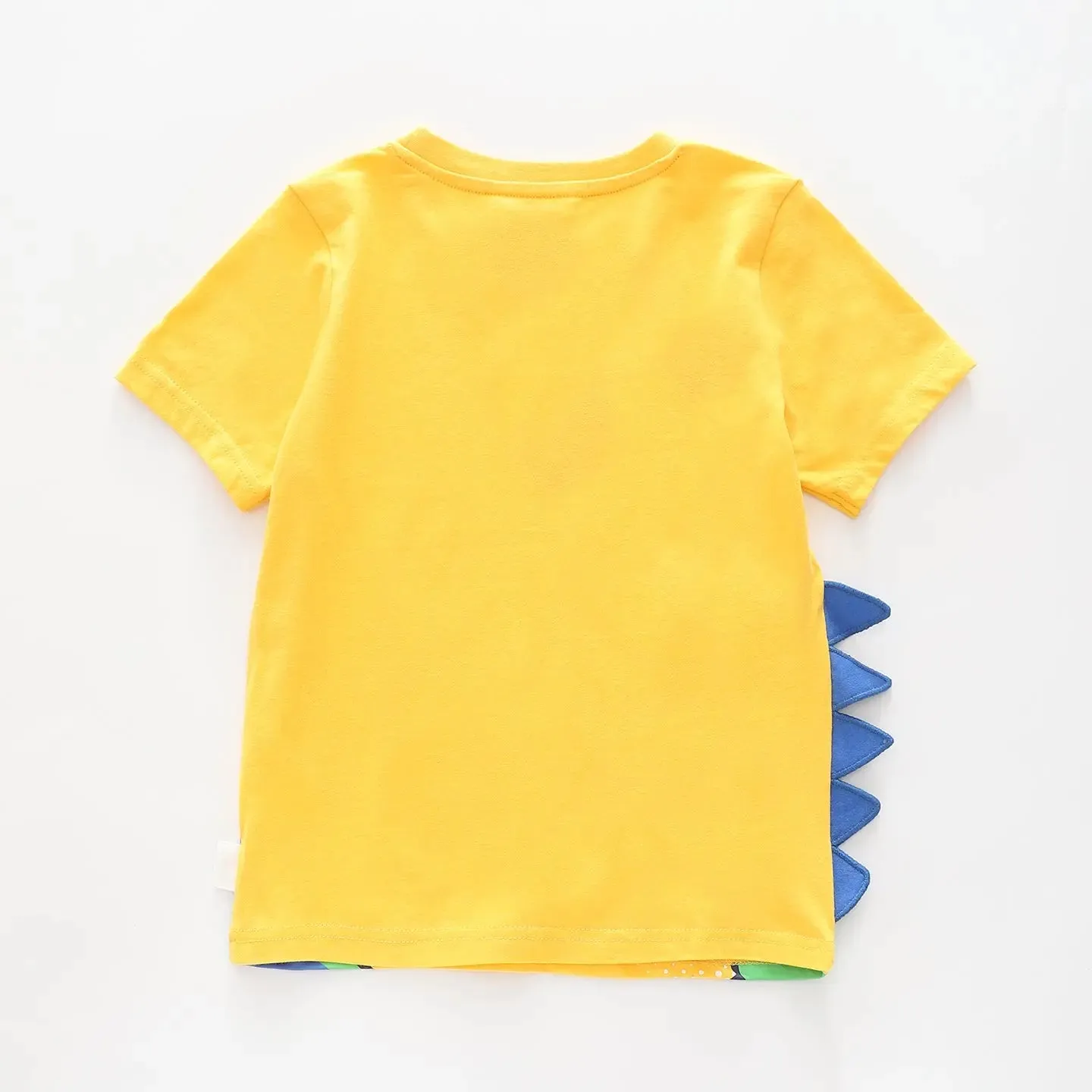 Boy's Yellow T-shirt With 'Hi' 'What's Up?' Dinosaur Print