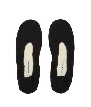 Cashmere Ballet Slipper in Black