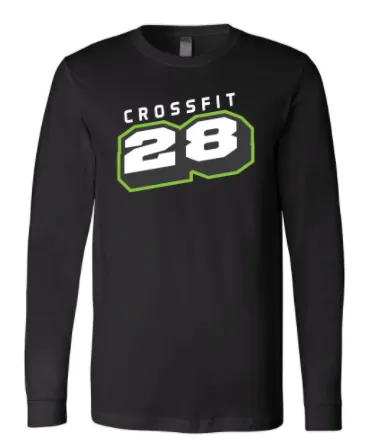 CrossFit 28:  Unisex Long Sleeve Tee *Available in 2 Color Options