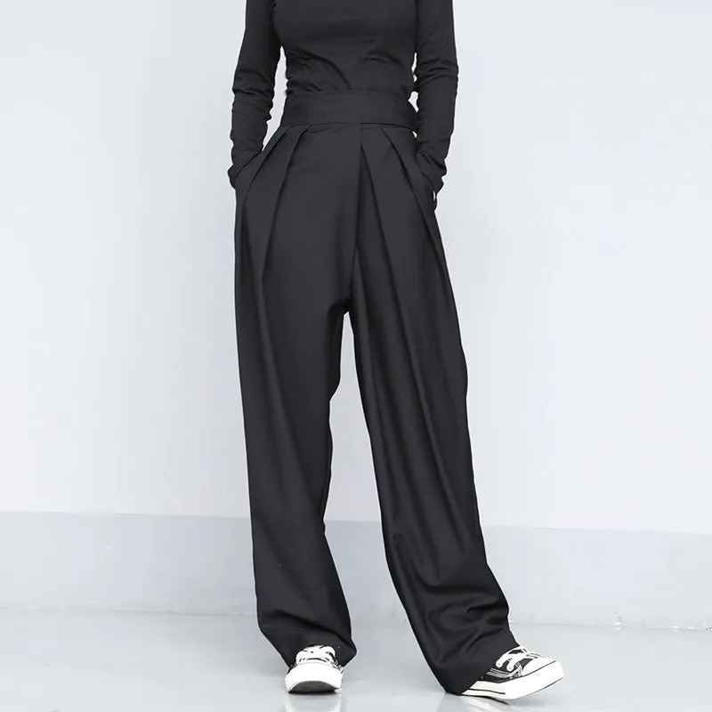 Draped velcro trousers