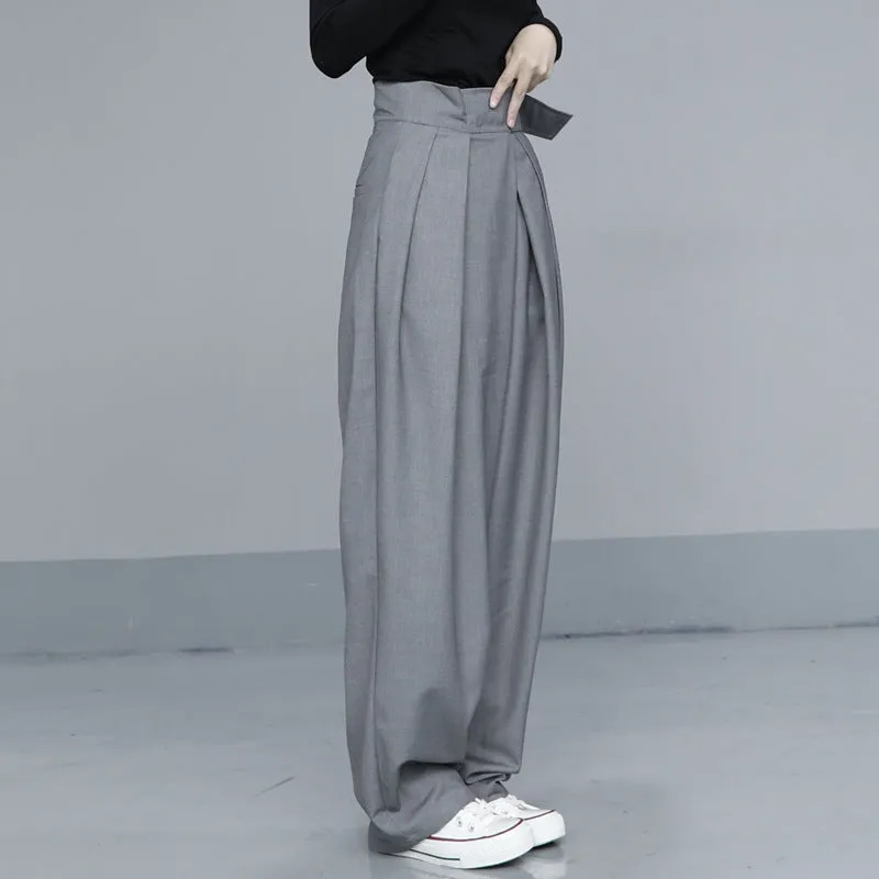 Draped velcro trousers