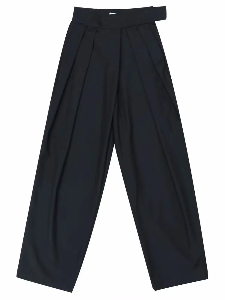 Draped velcro trousers
