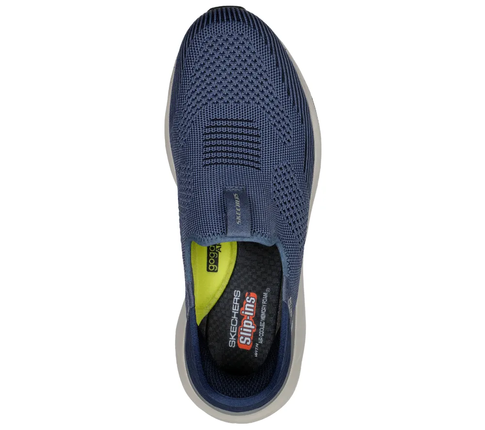 Espadrile sport, barbati, SKECHERS BOGDIN-ARLETT SLIP-INS 210636-BLNV bleumarin, textil