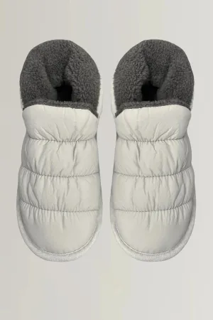 Faceplant Puffer Slipper in Grey