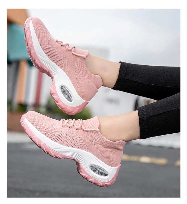 Fly Knit Socks Air Cushion Casual Orthopedic Running Sneakers