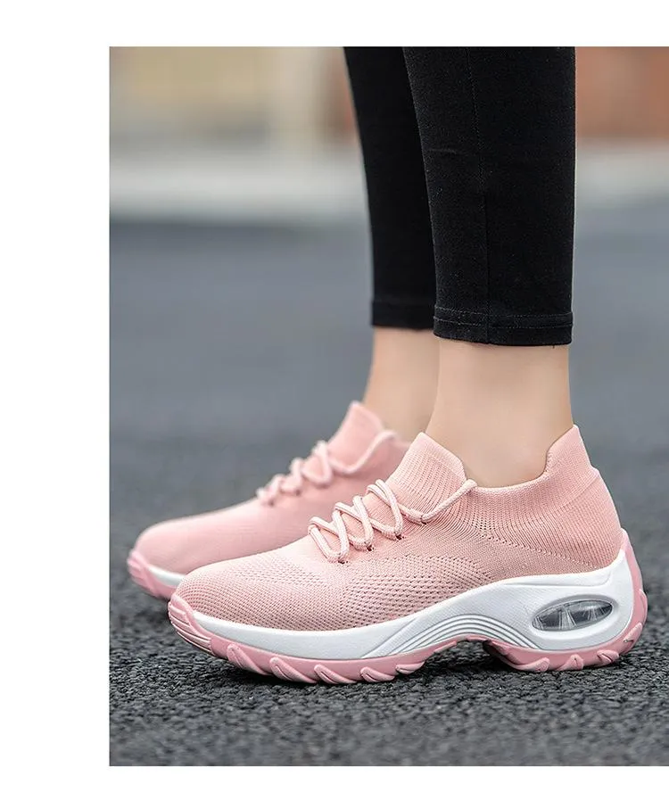 Fly Knit Socks Air Cushion Casual Orthopedic Running Sneakers