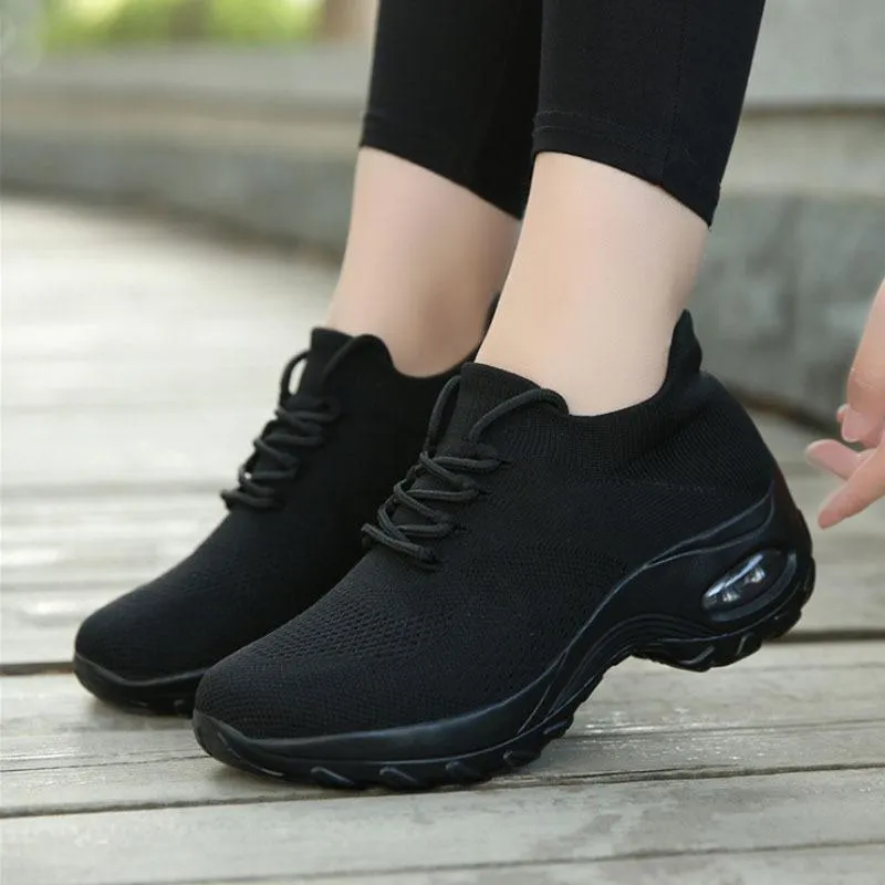 Fly Knit Socks Air Cushion Casual Orthopedic Running Sneakers