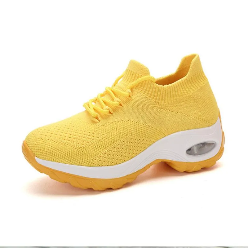 Fly Knit Socks Air Cushion Casual Orthopedic Running Sneakers