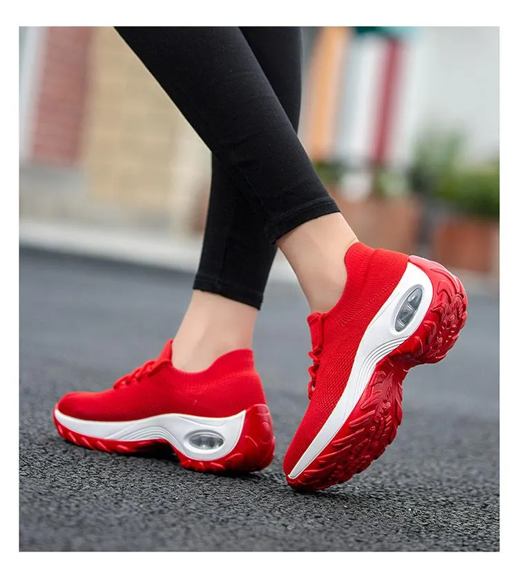 Fly Knit Socks Air Cushion Casual Orthopedic Running Sneakers