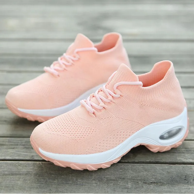 Fly Knit Socks Air Cushion Casual Orthopedic Running Sneakers