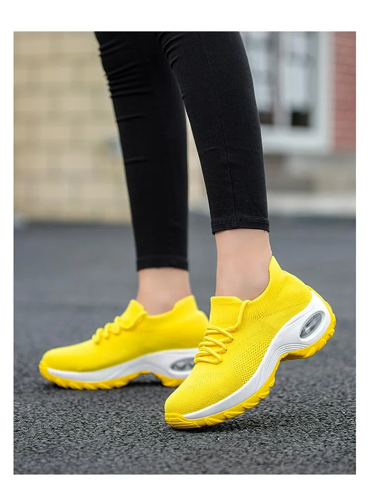 Fly Knit Socks Air Cushion Casual Orthopedic Running Sneakers