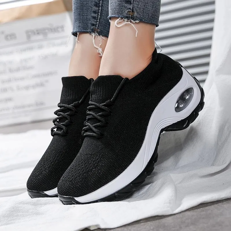 Fly Knit Socks Air Cushion Casual Orthopedic Running Sneakers