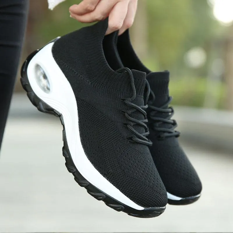 Fly Knit Socks Air Cushion Casual Orthopedic Running Sneakers