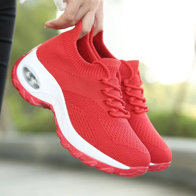 Fly Knit Socks Air Cushion Casual Orthopedic Running Sneakers