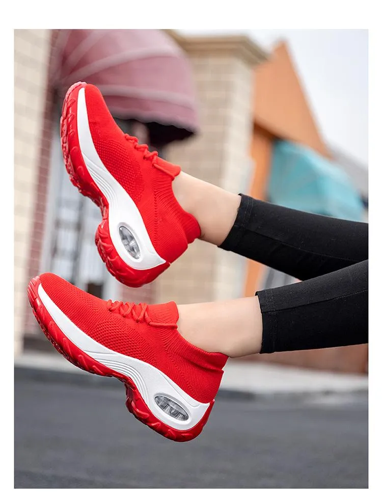 Fly Knit Socks Air Cushion Casual Orthopedic Running Sneakers