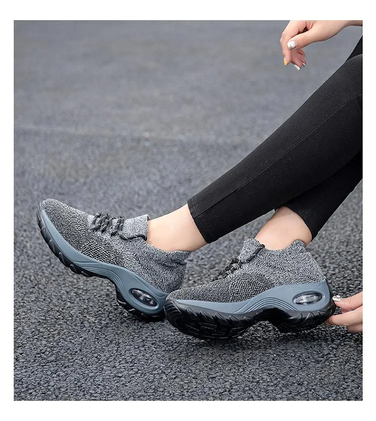 Fly Knit Socks Air Cushion Casual Orthopedic Running Sneakers