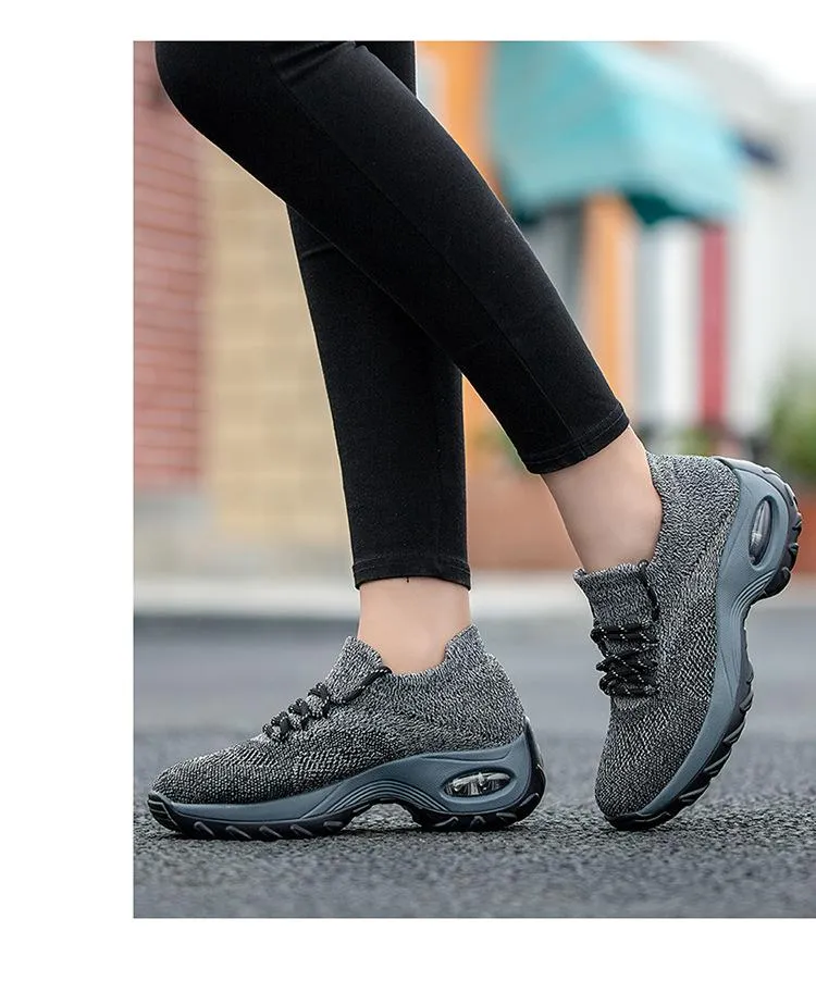 Fly Knit Socks Air Cushion Casual Orthopedic Running Sneakers