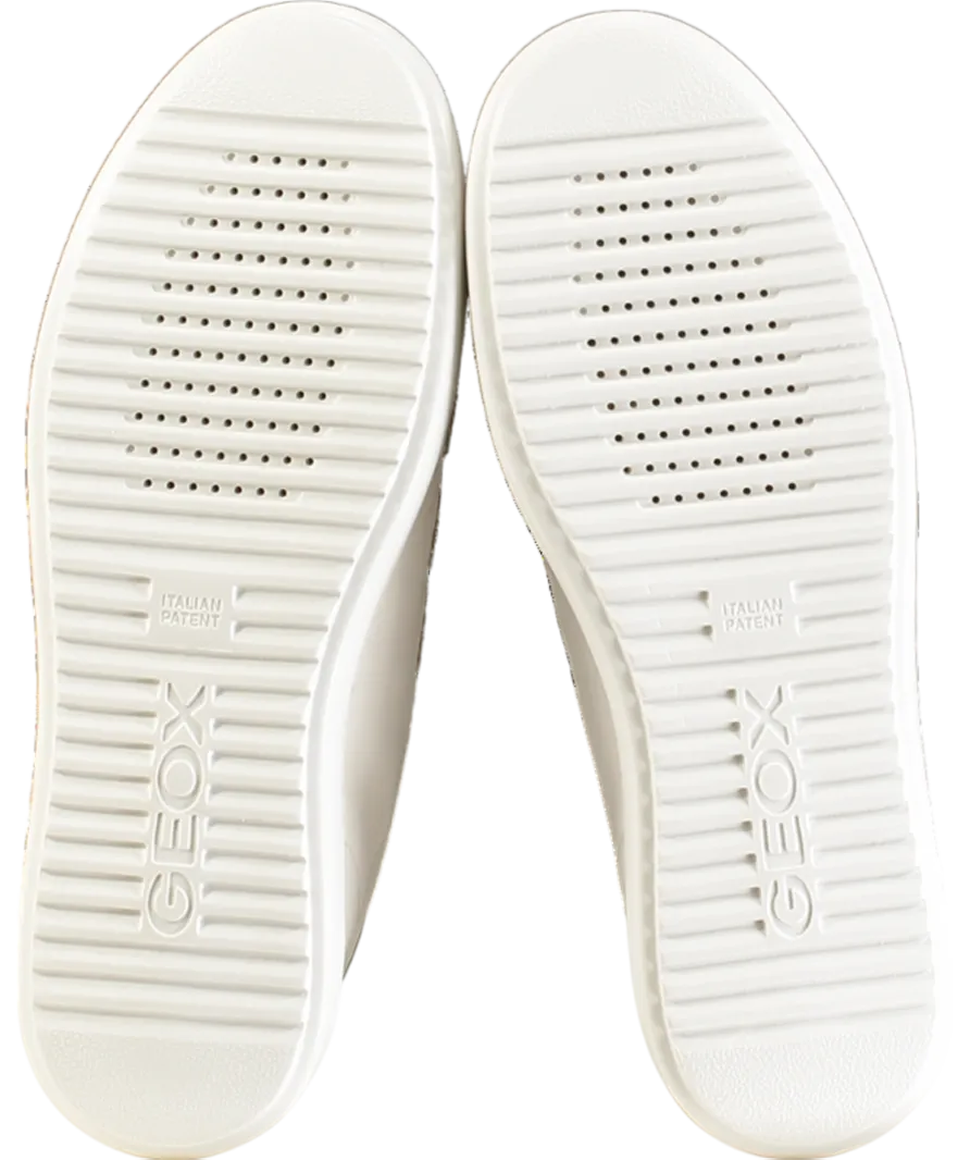 geox White  /gold Glitter Leather Pontoise Trainers UK 7 EU 40 