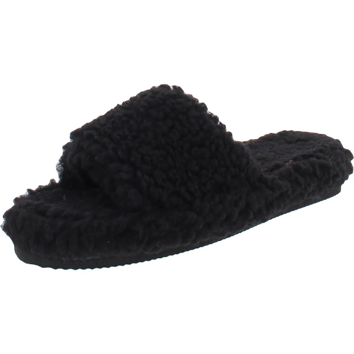 INC Womens Dinnaa Cozy Faux Fur Slide Slippers