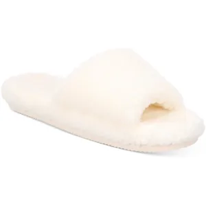 INC Womens Dinnaa Cozy Faux Fur Slide Slippers