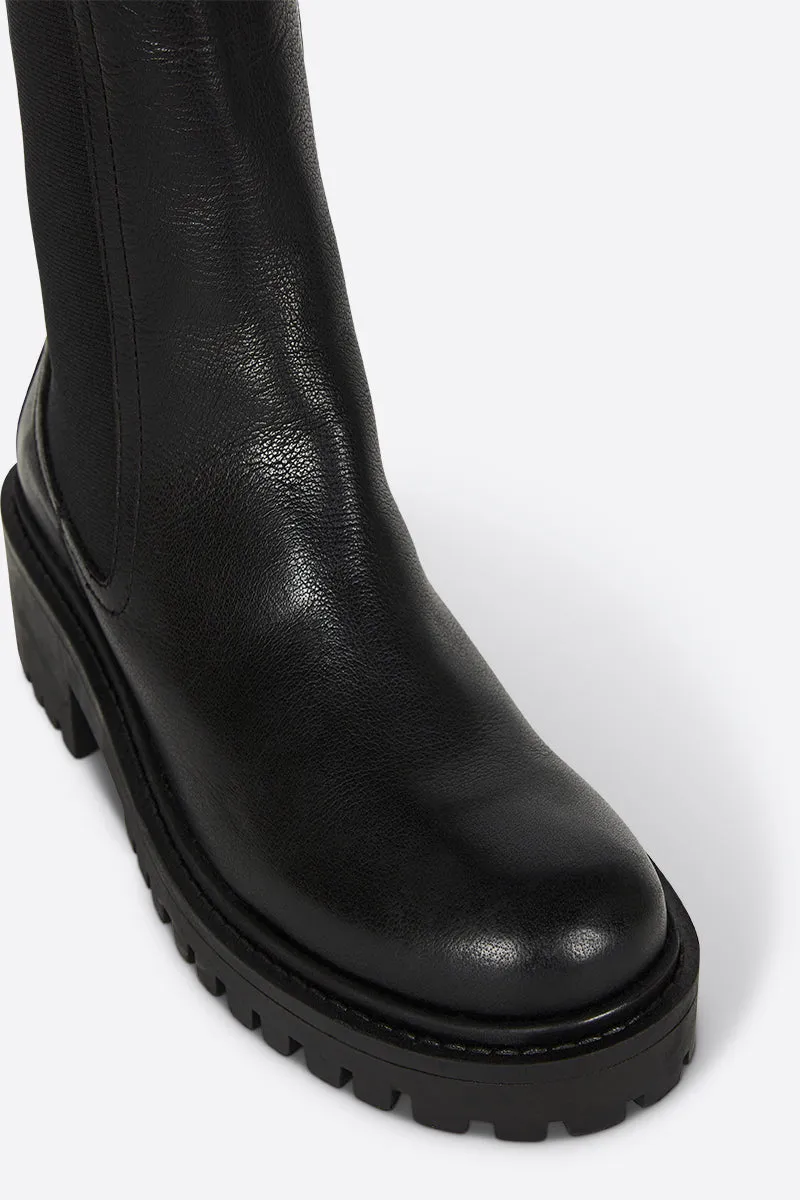 Intentionally Blank Storm Faux Fur Lined Boot - Black