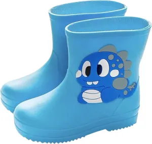 IWIHMIV Baby Rain Boot Infant Rain Boots Boys' Boots Toddler Kids Baby Boys Girls Cartoon Waterproof Rain Non Slip Rain Boots