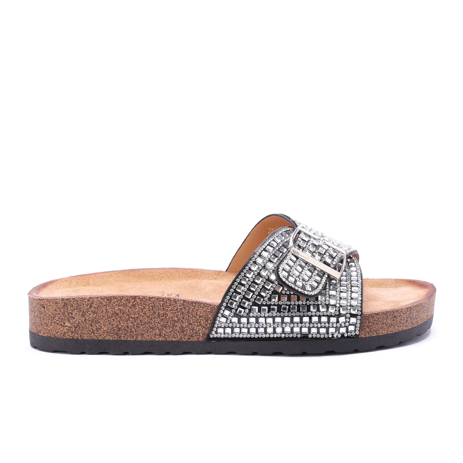Lumire Crystal Slides-Black