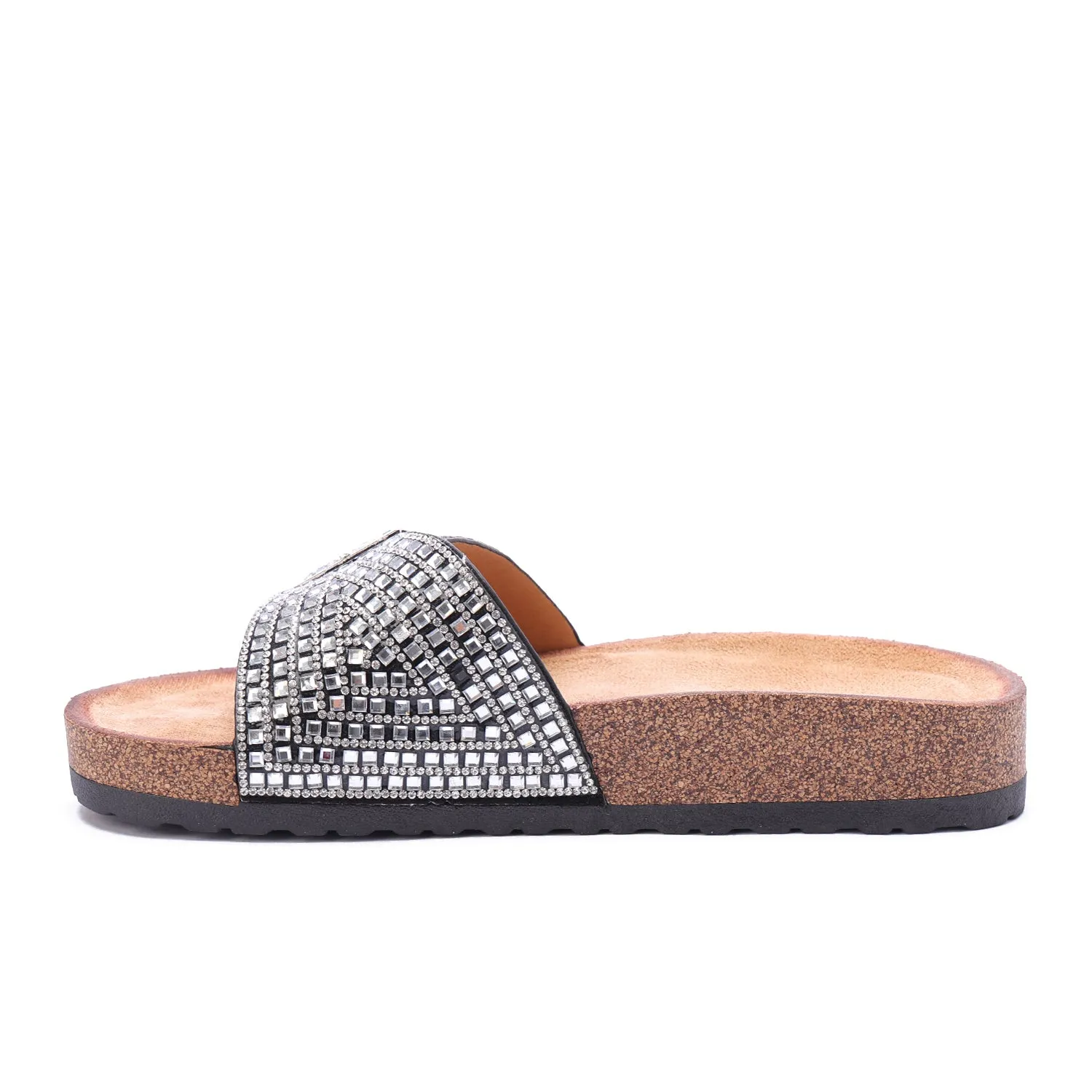 Lumire Crystal Slides-Black