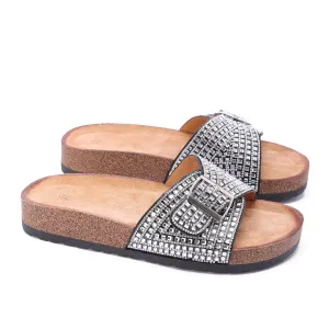 Lumire Crystal Slides-Black