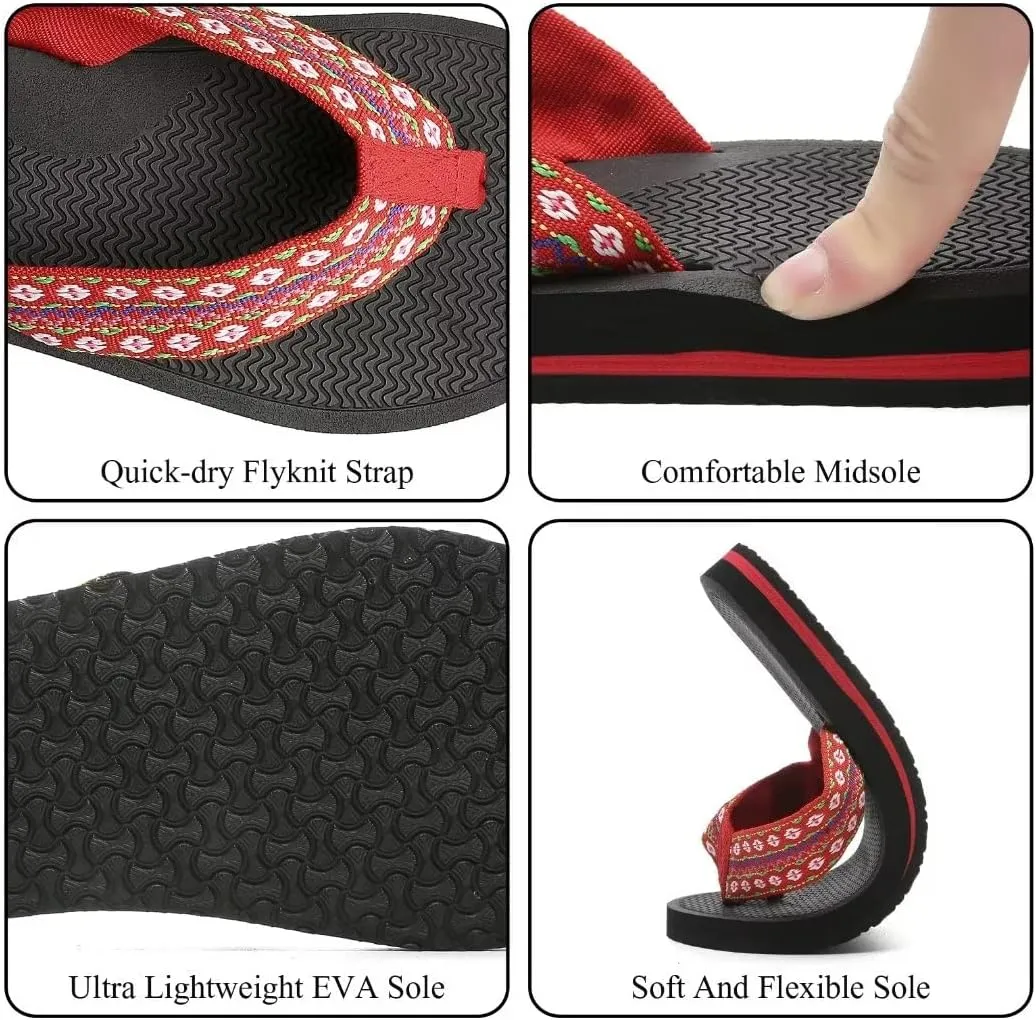 MEGNYA Womens Flip Flops/Sandals/Summer Beach Slippers