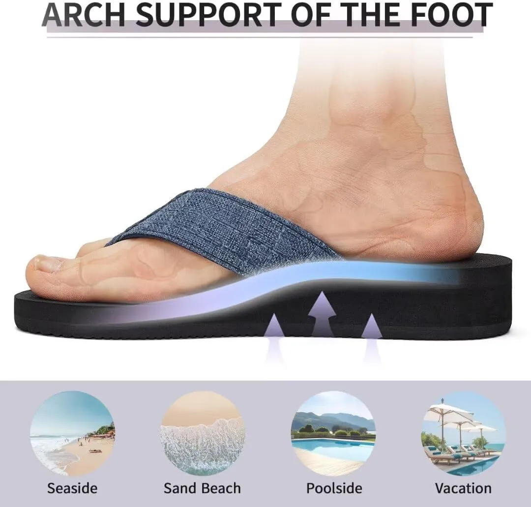 MEGNYA Womens Flip Flops/Sandals/Summer Beach Slippers