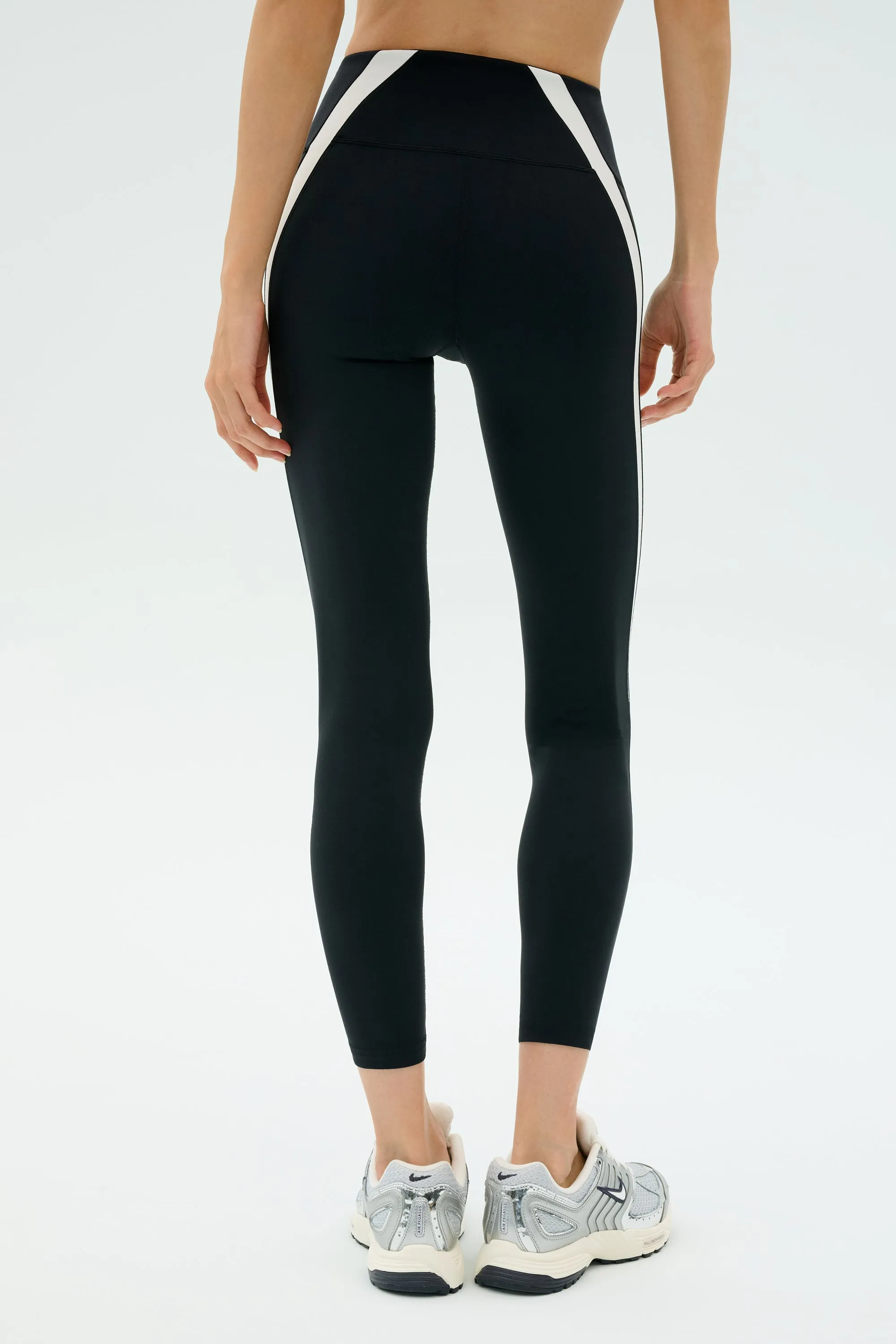 Miles High Waist Rigor 7/8 - Black/White
