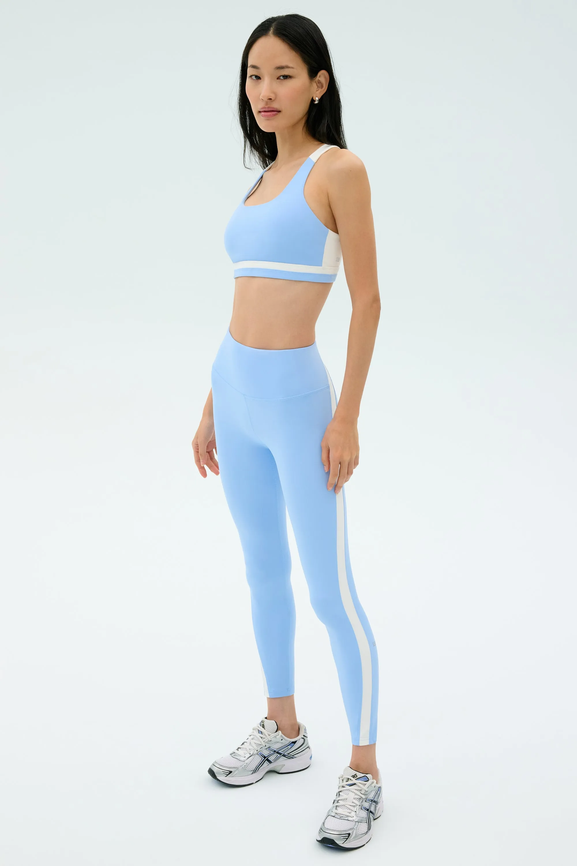 Miles High Waist Rigor 7/8 - Skylight/White