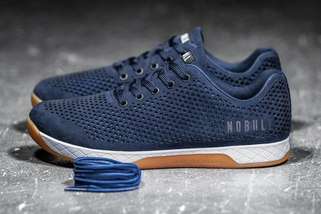 NAVY SUEDE TRAINER (MEN'S)