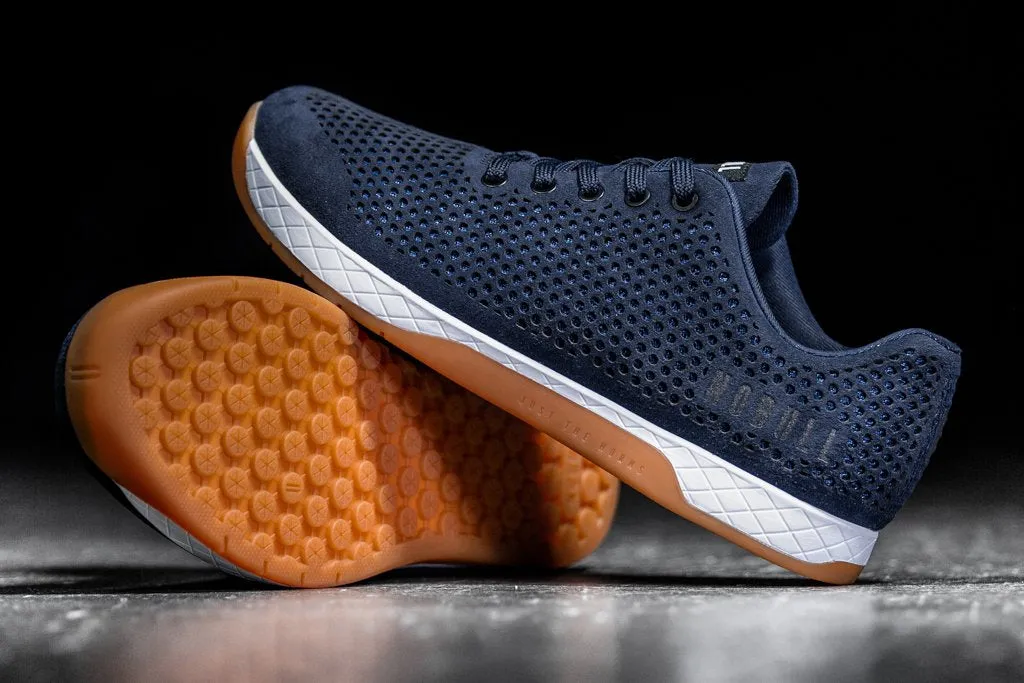 NAVY SUEDE TRAINER (MEN'S)