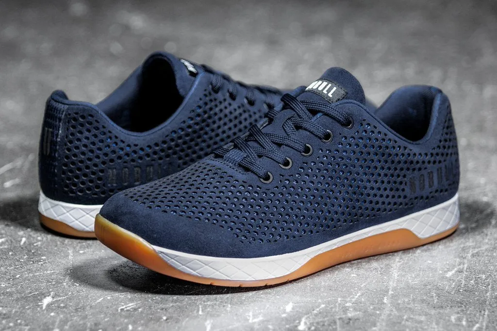 NAVY SUEDE TRAINER (MEN'S)