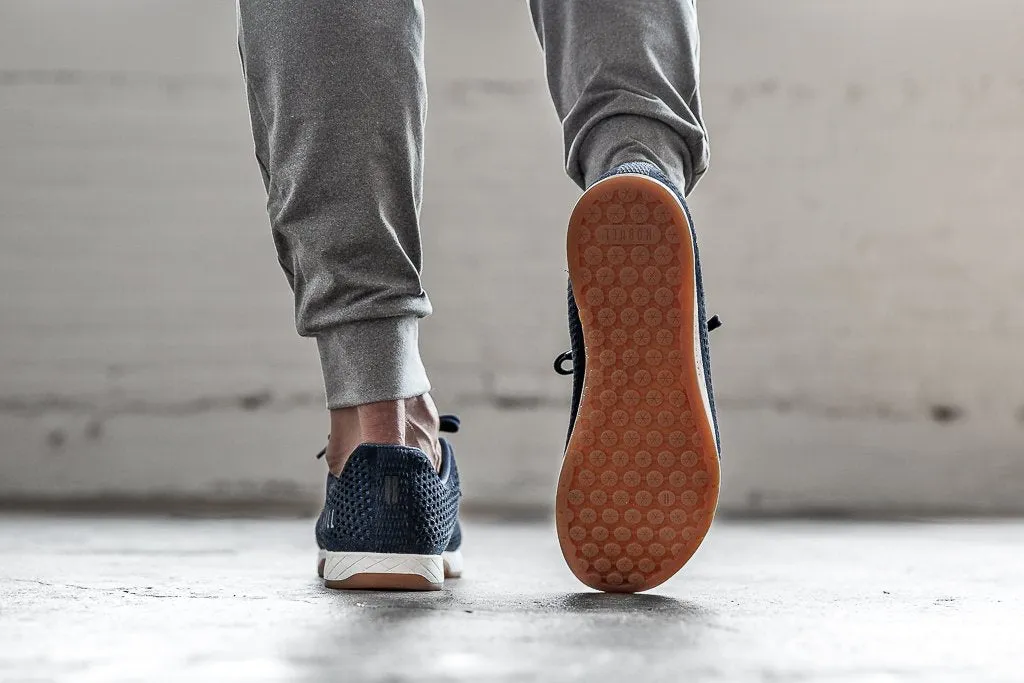 NAVY SUEDE TRAINER (MEN'S)