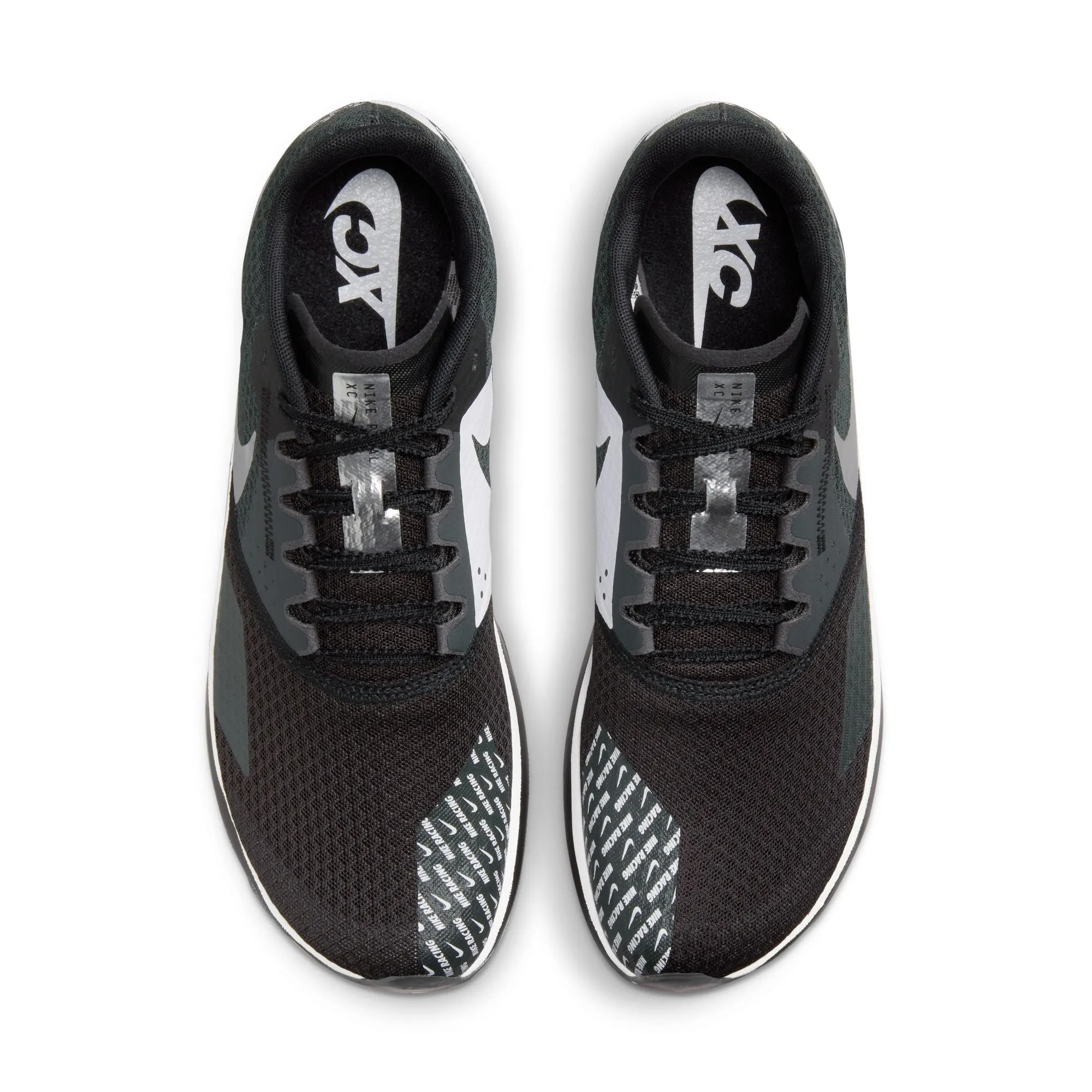 Nike Zoom Rival XC 6 Running Spikes Black / Dark Smoke Grey / White / Metallic Silver